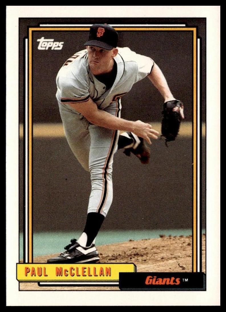 1992 Topps #424 Paul McClellan