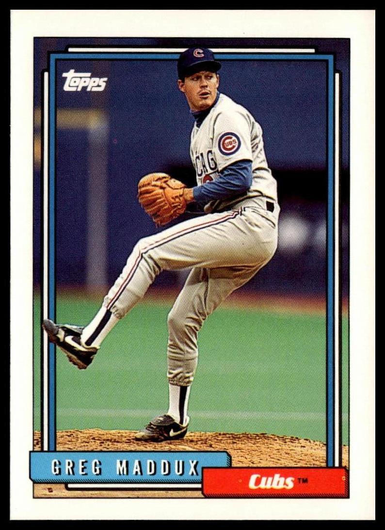 1992 Topps #580 Greg Maddux