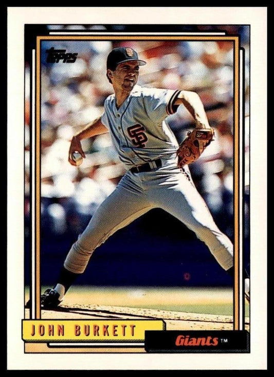 1992 Topps #762 John Burkett