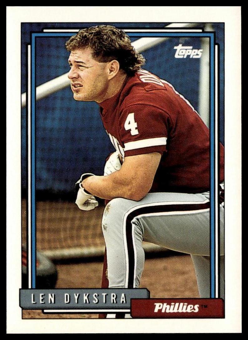 1992 Topps #200 Len Dykstra