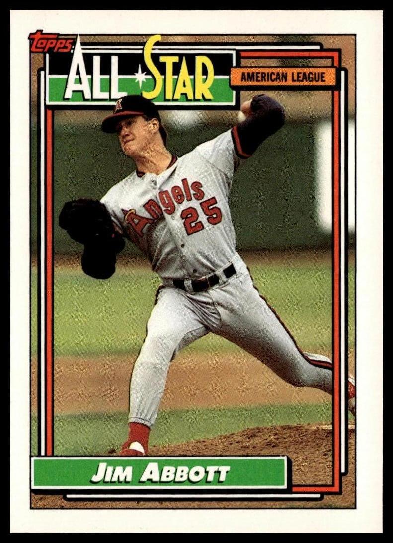1992 Topps #406 Jim Abbott