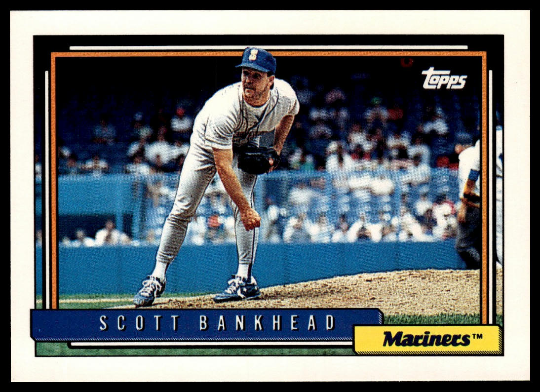 1992 Topps #155a Scott Bankhead print code D*