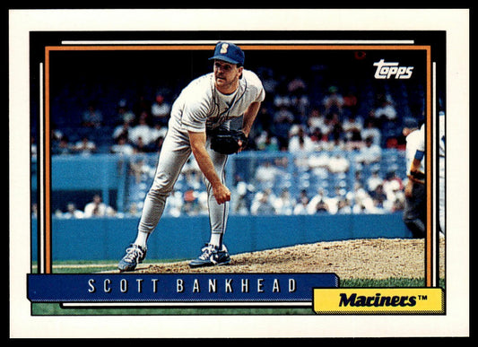 1992 Topps #155a Scott Bankhead print code D*