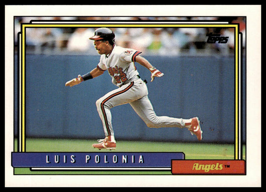1992 Topps #37 Luis Polonia