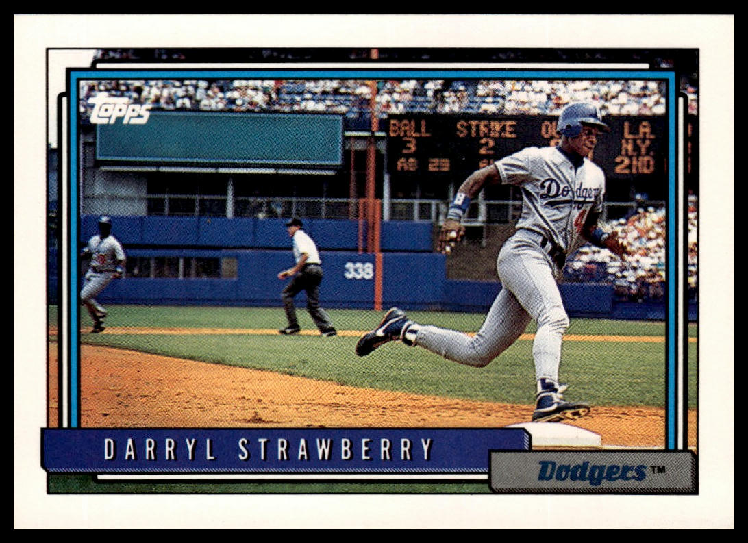 1992 Topps #550 Darryl Strawberry