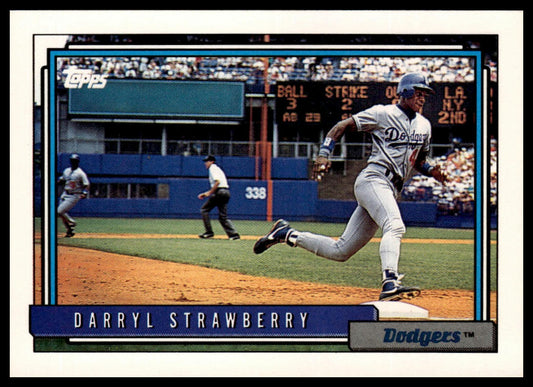 1992 Topps #550 Darryl Strawberry