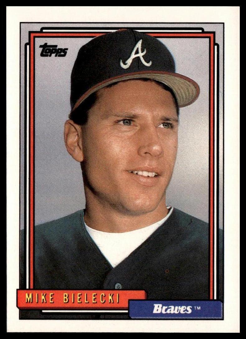 1992 Topps #26a Mike Bielecki print code C*