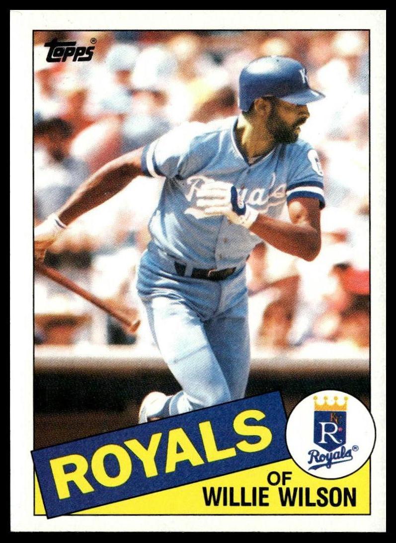 1985 Topps #617 Willie Wilson