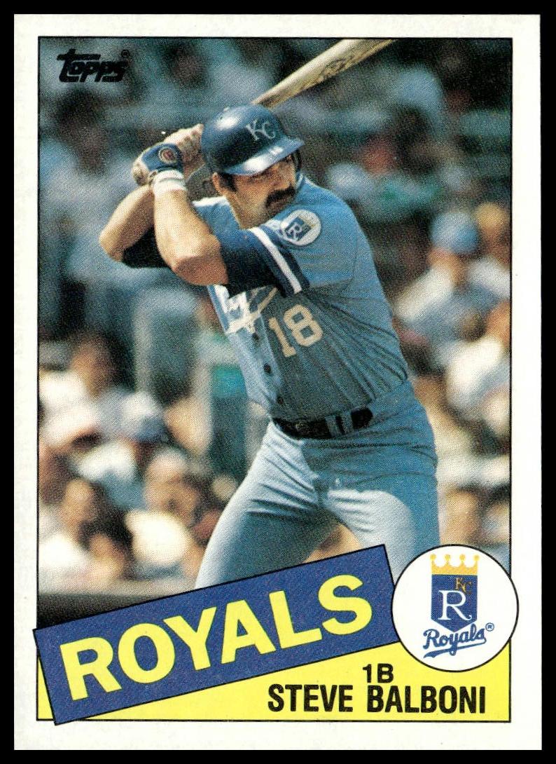 1985 Topps #486 Steve Balboni