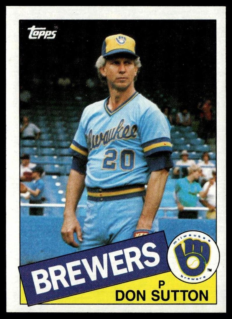 1985 Topps #729 Don Sutton