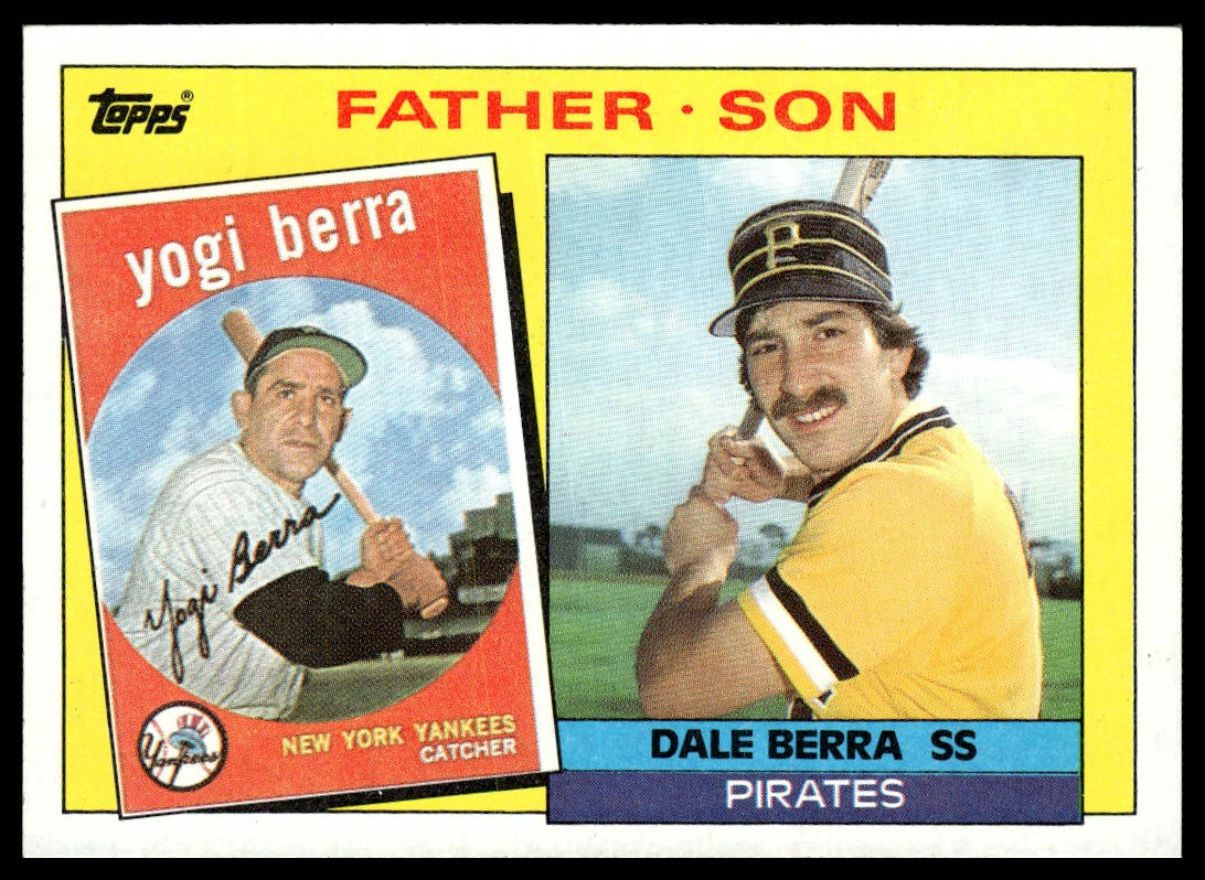 1985 Topps #132 Yogi Berra / Dale Berra F&S
