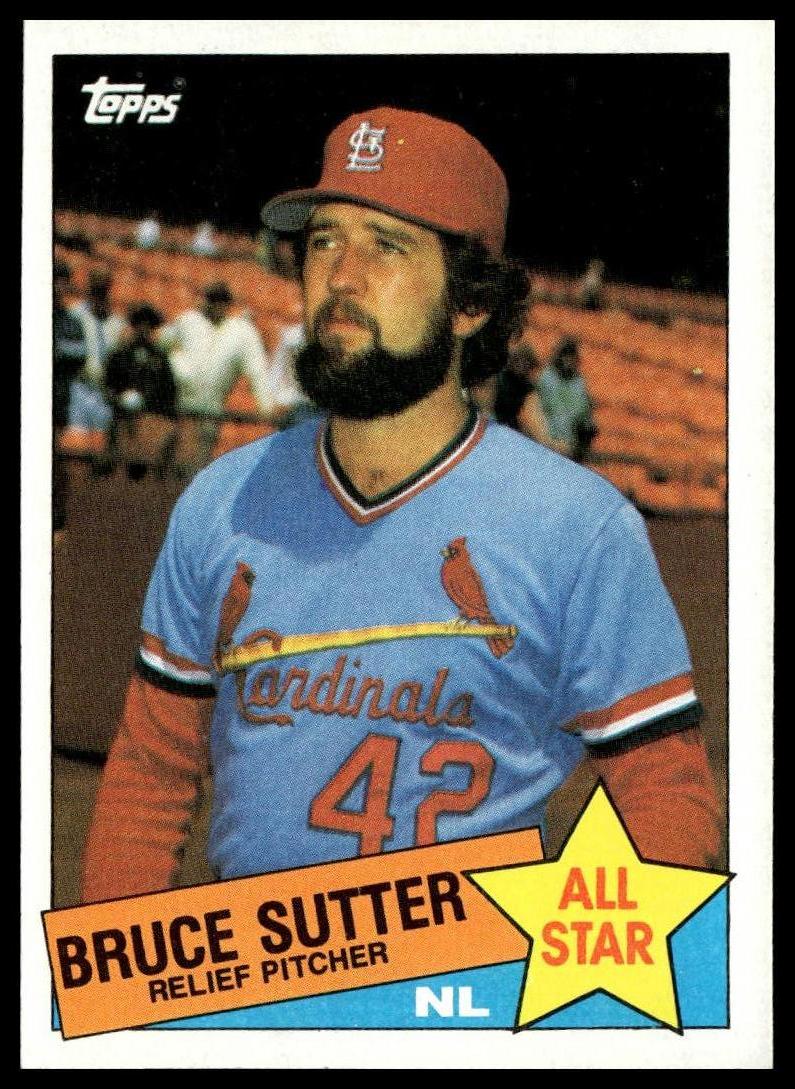 1985 Topps #722 Bruce Sutter