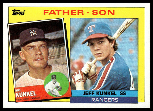 1985 Topps #136 Bill Kunkel / Jeff Kunkel F&S