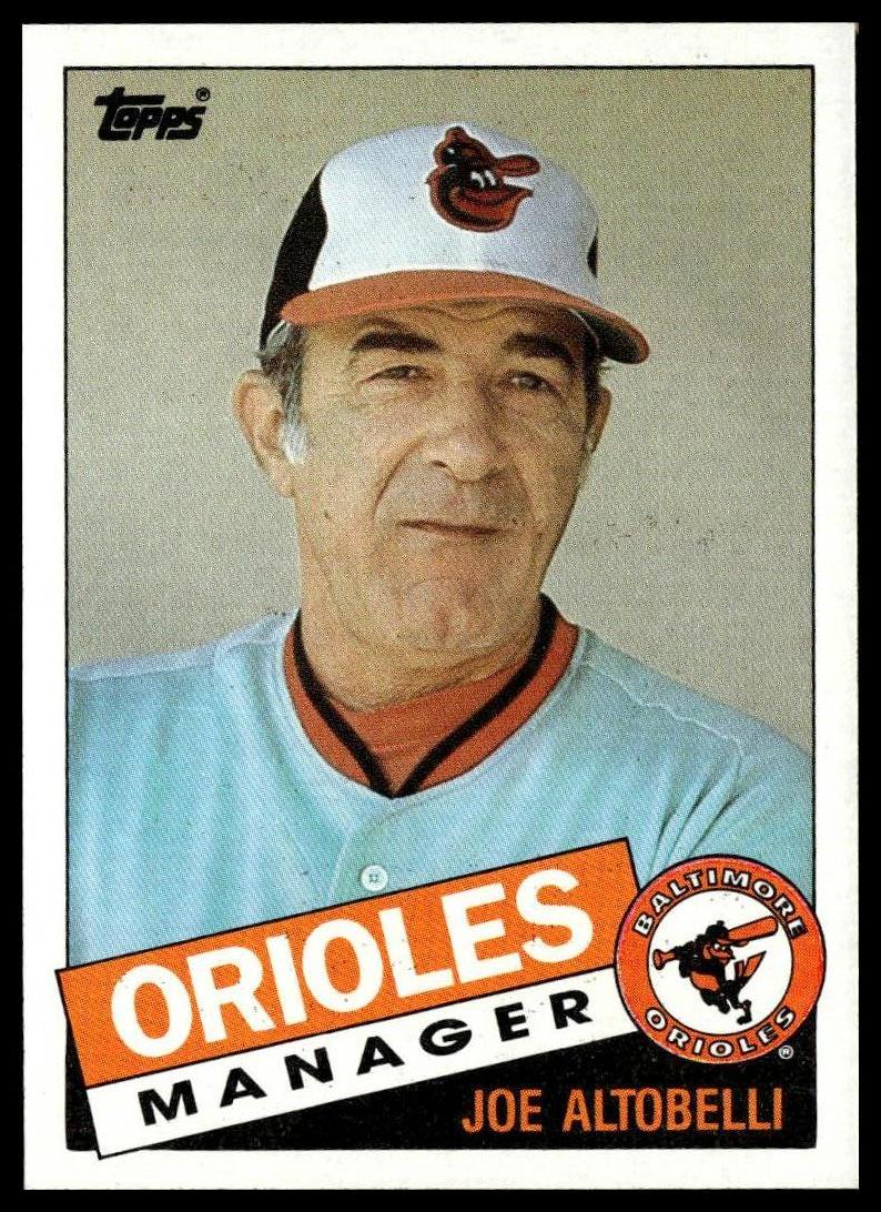 1985 Topps #574 Joe Altobelli