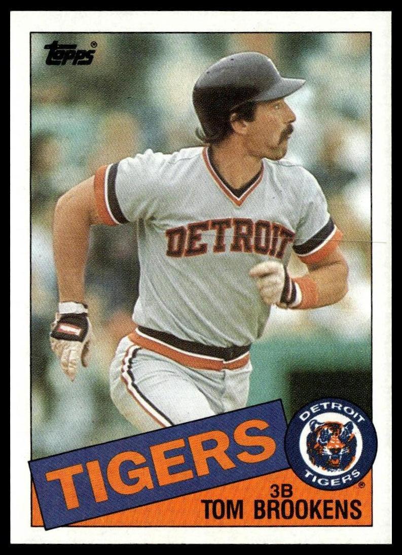 1985 Topps #512 Tom Brookens