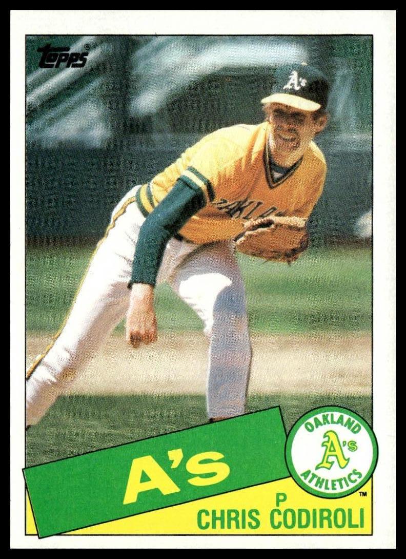 1985 Topps #552 Chris Codiroli