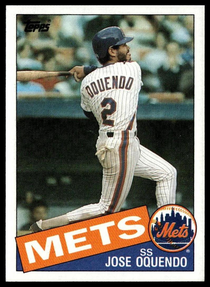1985 Topps #598 Jose Oquendo