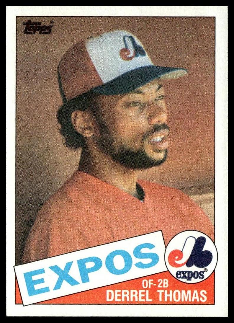 1985 Topps #448 Derrel Thomas