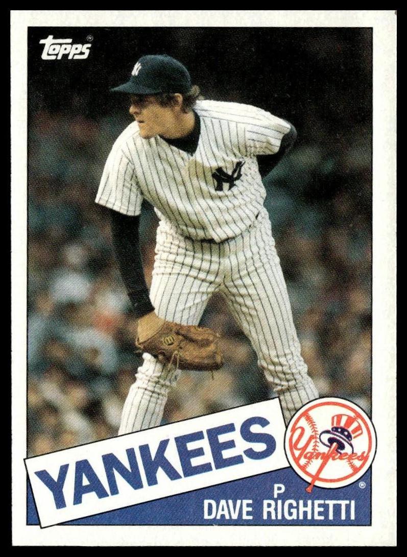1985 Topps #260 Dave Righetti