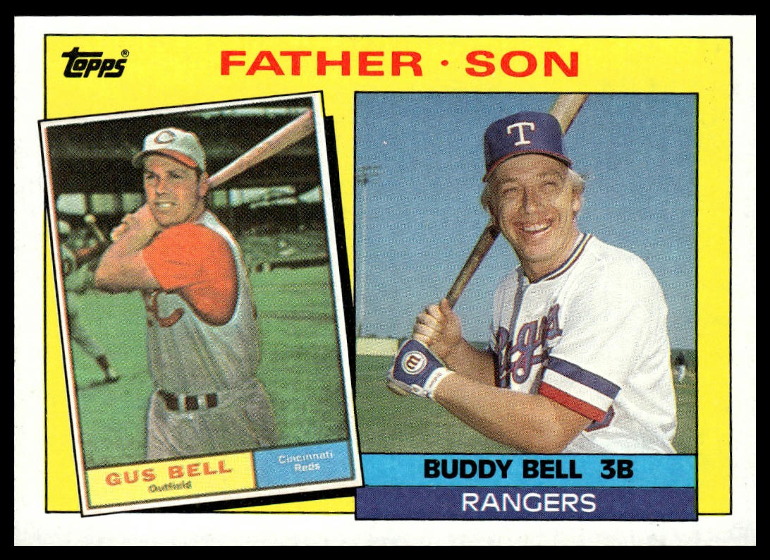 1985 Topps #131 Gus Bell / Buddy Bell F&S