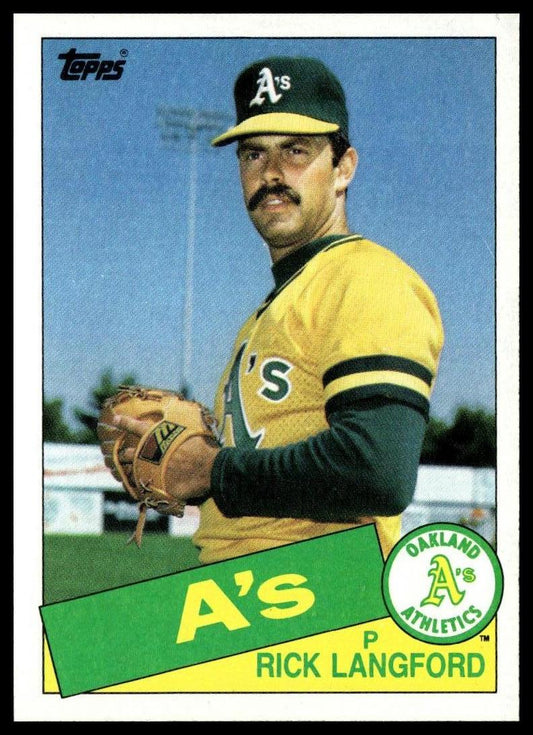 1985 Topps #347 Rick Langford
