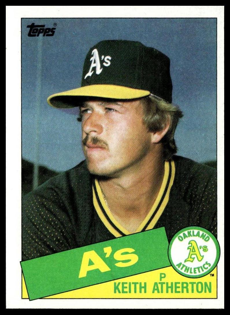 1985 Topps #166 Keith Atherton