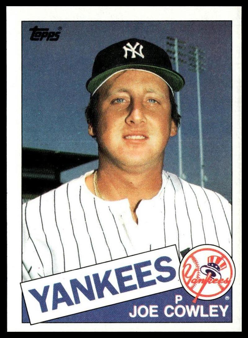 1985 Topps #769 Joe Cowley