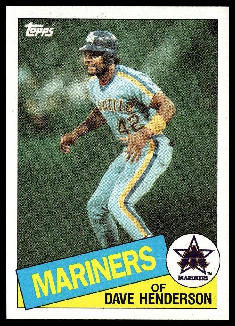 1985 Topps #344 Dave Henderson