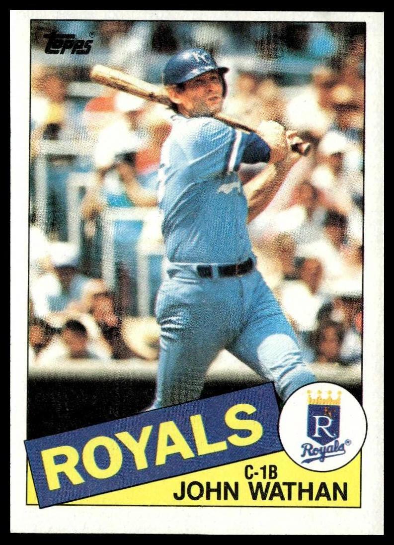 1985 Topps #308 John Wathan