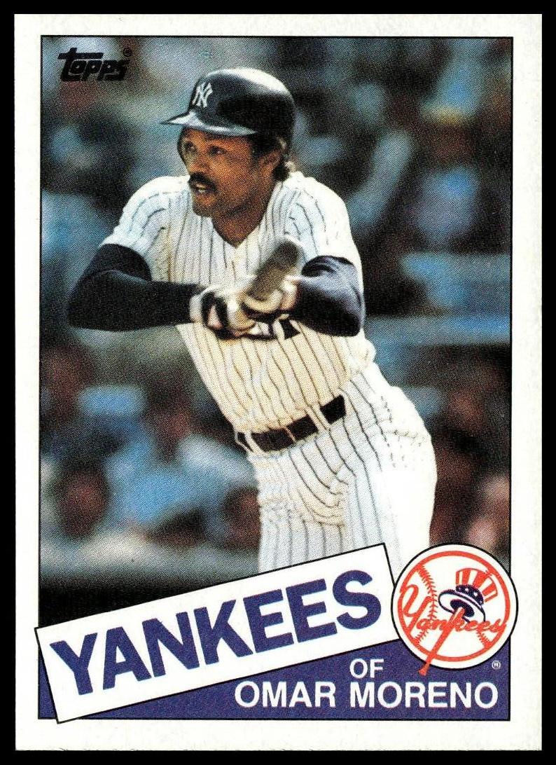 1985 Topps #738 Omar Moreno