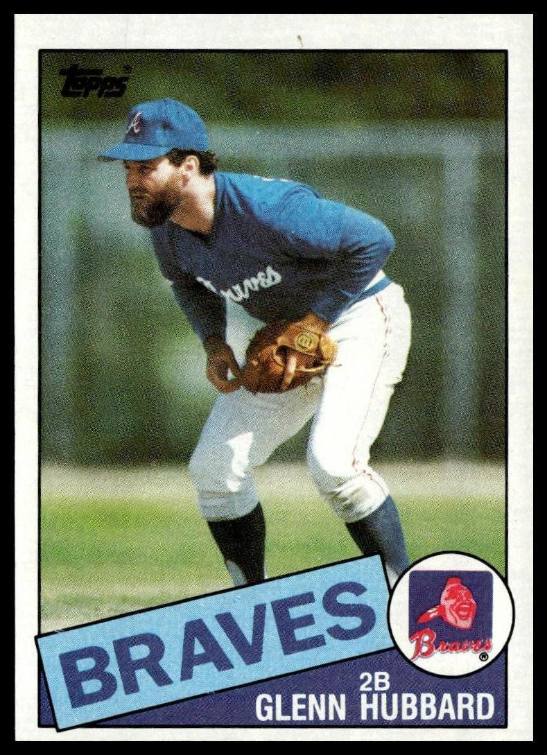 1985 Topps #195 Glenn Hubbard