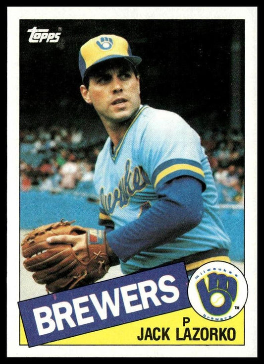 1985 Topps #317 Jack Lazorko