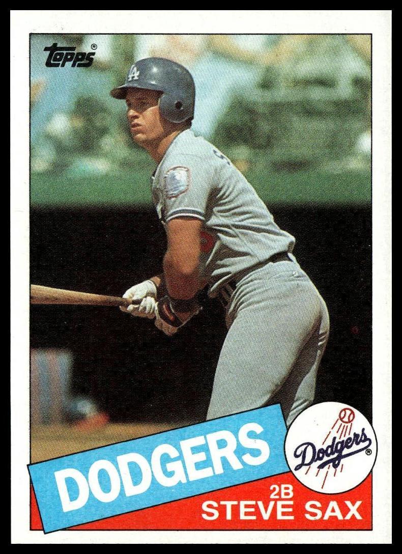 1985 Topps #470 Steve Sax