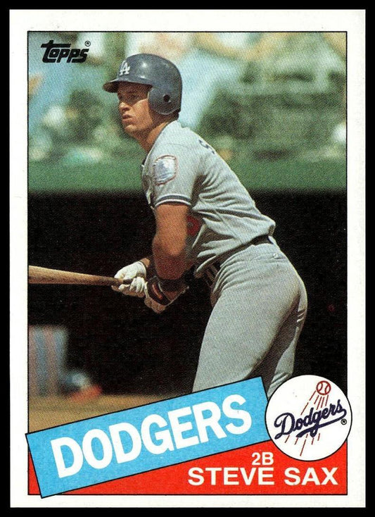1985 Topps #470 Steve Sax