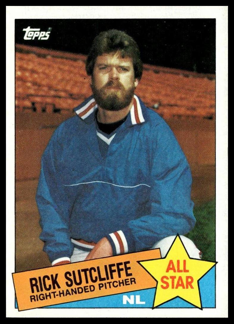 1985 Topps #720 Rick Sutcliffe