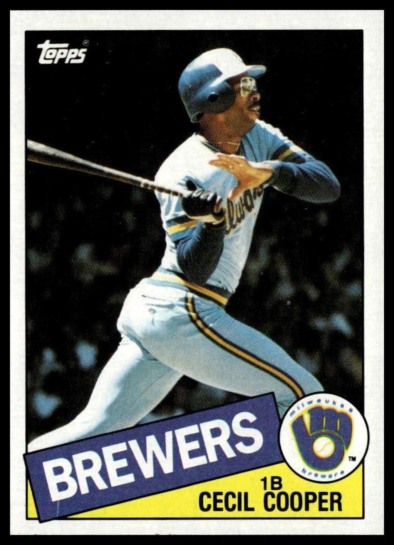 1985 Topps #290 Cecil Cooper
