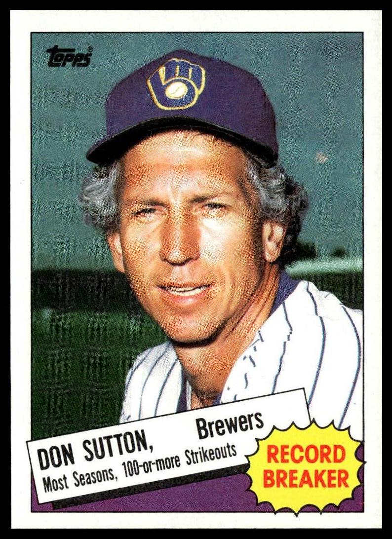 1985 Topps #10 Don Sutton
