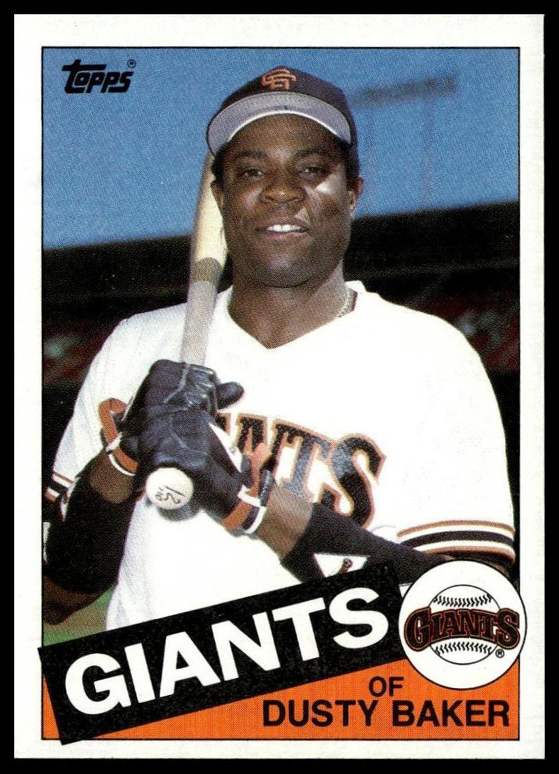 1985 Topps #165 Dusty Baker