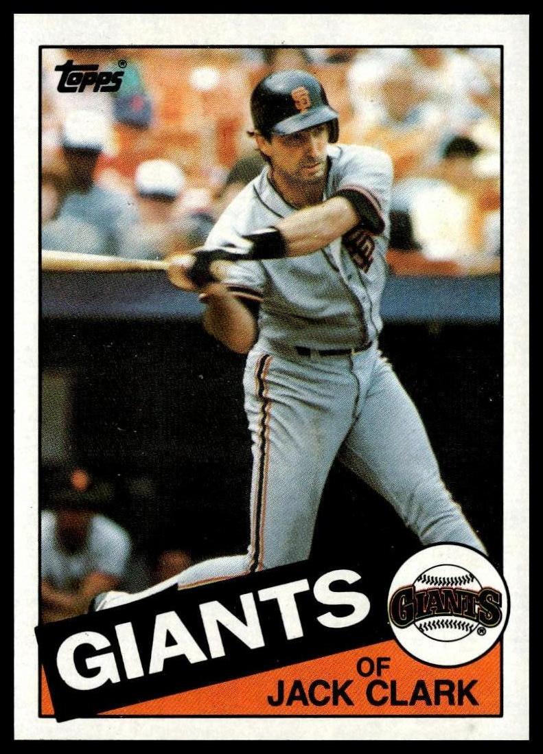 1985 Topps #740 Jack Clark