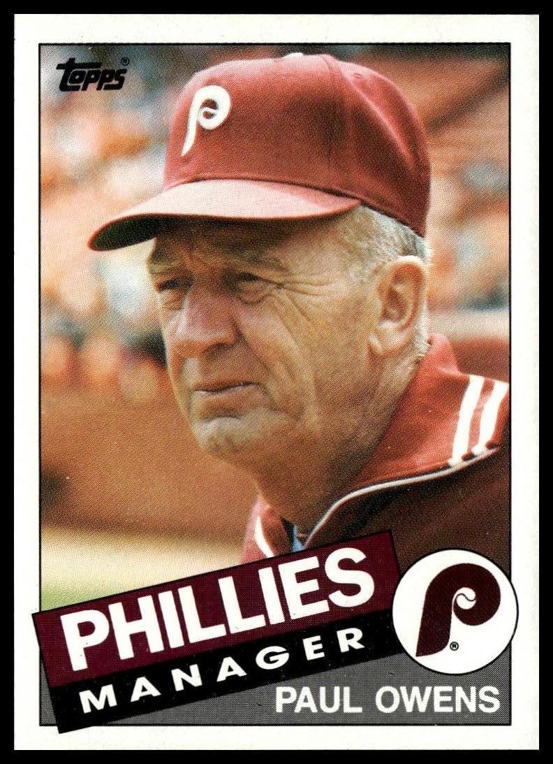 1985 Topps #92 Paul Owens