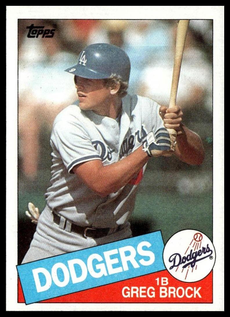 1985 Topps #753 Greg Brock