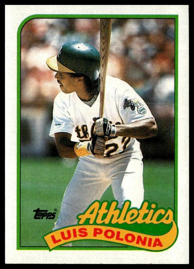 1989 Topps #424 Luis Polonia
