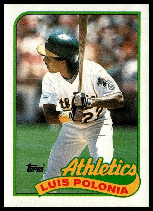 1989 Topps #424 Luis Polonia