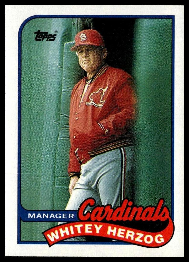 1989 Topps #654 Whitey Herzog