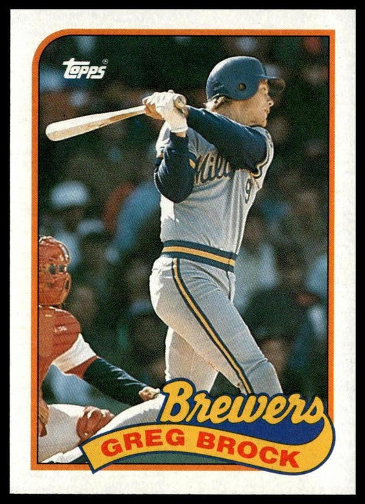 1989 Topps #517 Greg Brock