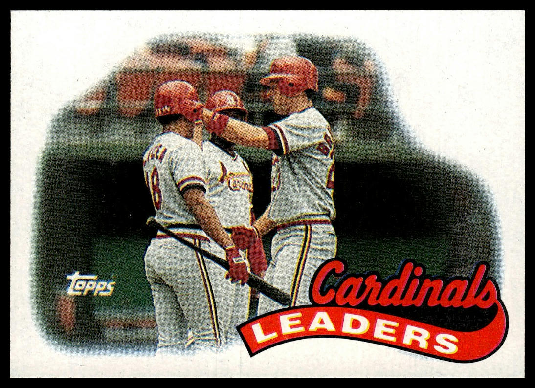 1989 Topps #261 Cardinals Leaders