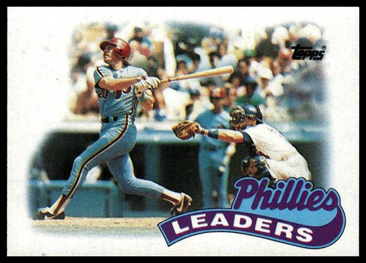 1989 Topps #489 Phillies Leaders
