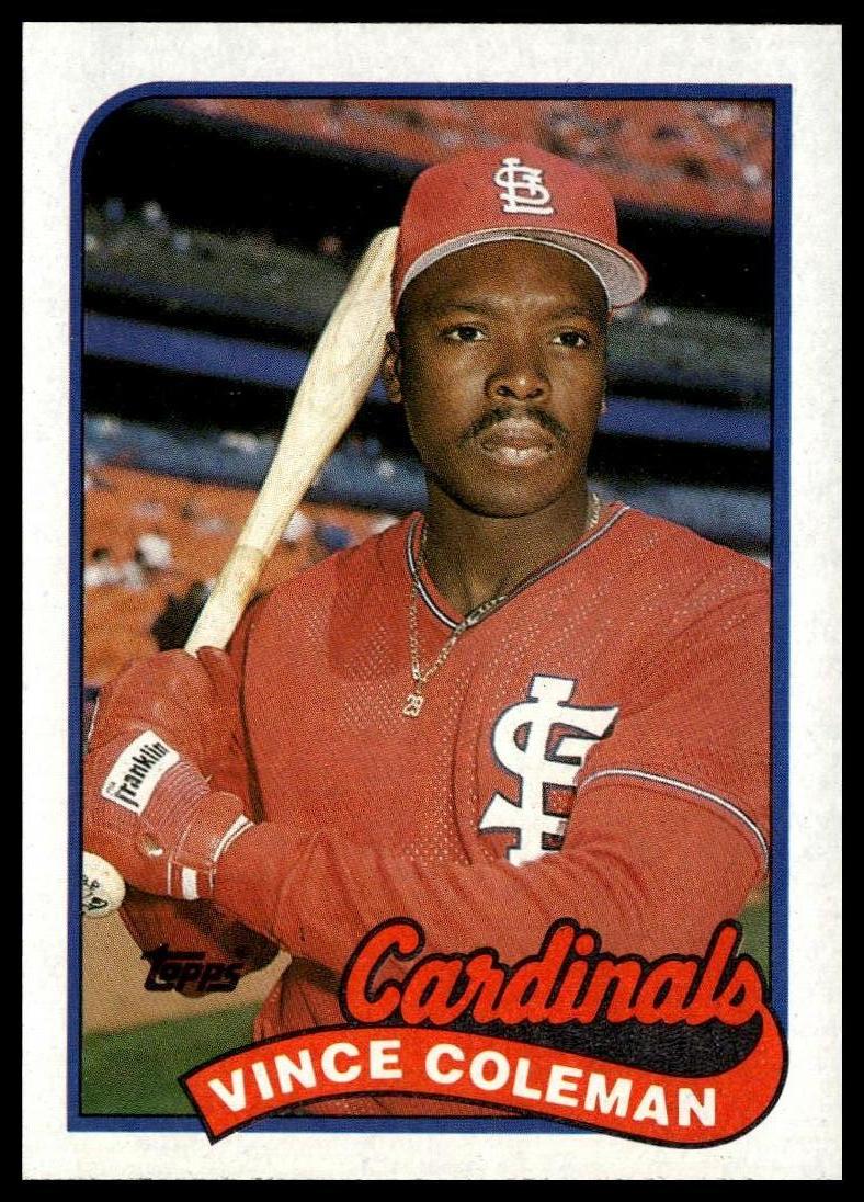 1989 Topps #90 Vince Coleman