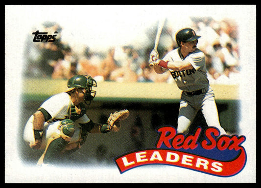 1989 Topps #321 Red Sox Leaders