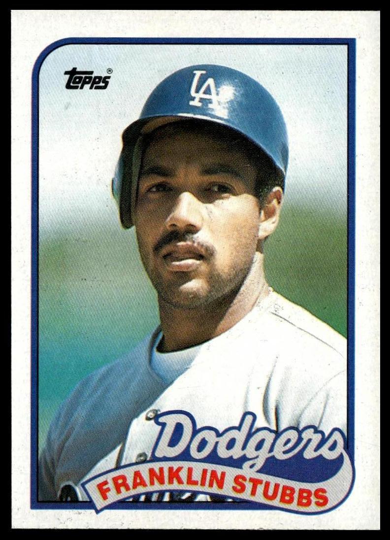 1989 Topps #697a Franklin Stubbs Team name in white